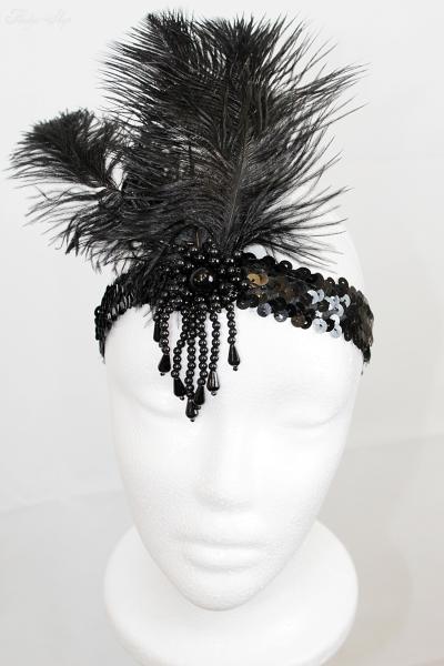 20er-Jahre Pailletten-Stirnband „Gatsby Glamour“